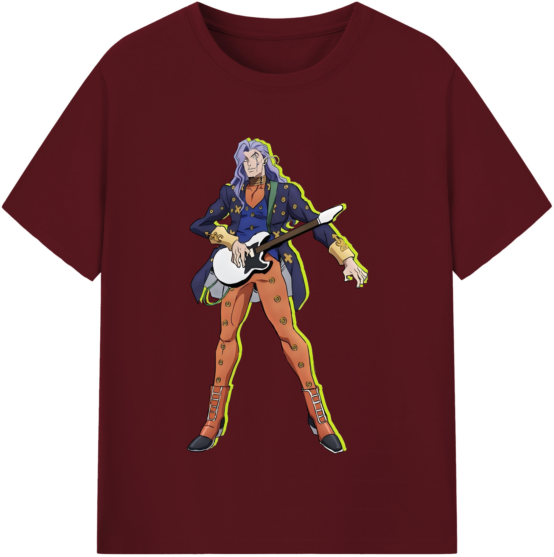 （画像用） ジョジョの奇妙な冒険 おといし あきら JoJo's Bizarre Adventure Akira Otoishi 綿100％半袖Tシャツ（フロントプリント）